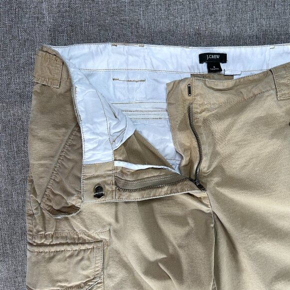 J Crew Cargo Pants Women's 8 Low Fit Mid Rise Beige Pockets City Casual - Picture 6 of 13